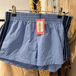 Edikted Blue Women's Athletic Shorts